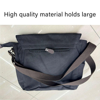 Canvas Messenger Shoulder Bag Large Capacity Crossbody Travel Work Handbag V528-CANVAS-BAG-BLACK-904884