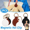2PCS Hat Clip Holder with Buckle for Backpack Portable Hanging Hook for Hat Storage - White V528-CAP-RETAINER-2PCS-WHITE-238799