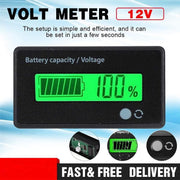 Lcd 12V-48V Battery Capacity Indicator Voltage Voltmeter Monitor Meter Caravan V528-CAPACITYINDICATOR-202456