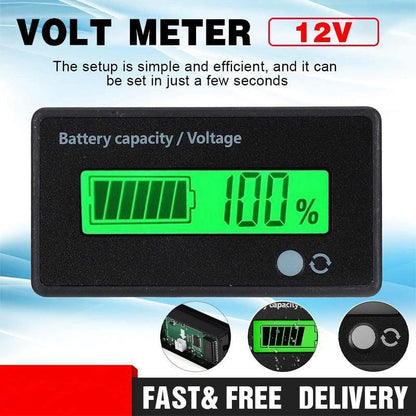 Lcd 12V-48V Battery Capacity Indicator Voltage Voltmeter Monitor Meter Caravan V528-CAPACITYINDICATOR-202456
