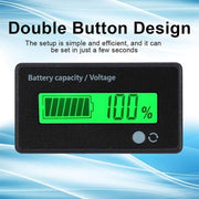 Lcd 12V-48V Battery Capacity Indicator Voltage Voltmeter Monitor Meter Caravan V528-CAPACITYINDICATOR-202456