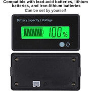 Lcd 12V-48V Battery Capacity Indicator Voltage Voltmeter Monitor Meter Caravan V528-CAPACITYINDICATOR-202456