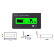 Lcd 12V-48V Battery Capacity Indicator Voltage Voltmeter Monitor Meter Caravan V528-CAPACITYINDICATOR-202456