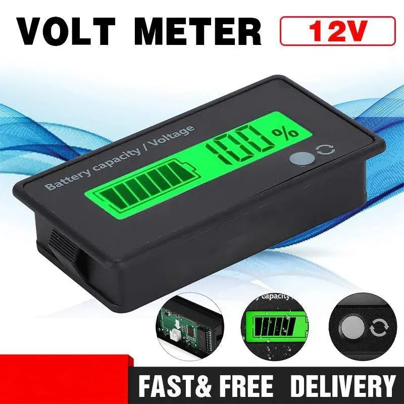 Lcd 12V-48V Battery Capacity Indicator Voltage Voltmeter Monitor Meter Caravan V528-CAPACITYINDICATOR-202456