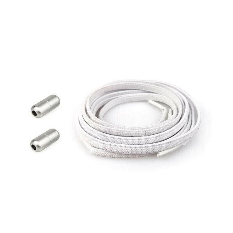 No Tie Locked Elastic Shoelace Shoe Lace Lazy Laces Sports Sneakers - Grey V528-CAPSULELACES-GREY-91208
