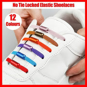 No Tie Locked Elastic Shoelace Shoe Lace Lazy Laces Sports Sneakers - Light Blue V528-CAPSULELACES-LIGHTBLUE-75898