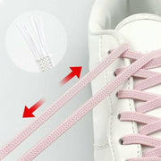 No Tie Locked Elastic Shoelace Shoe Lace Lazy Laces Sports Sneakers - Light Blue V528-CAPSULELACES-LIGHTBLUE-75898