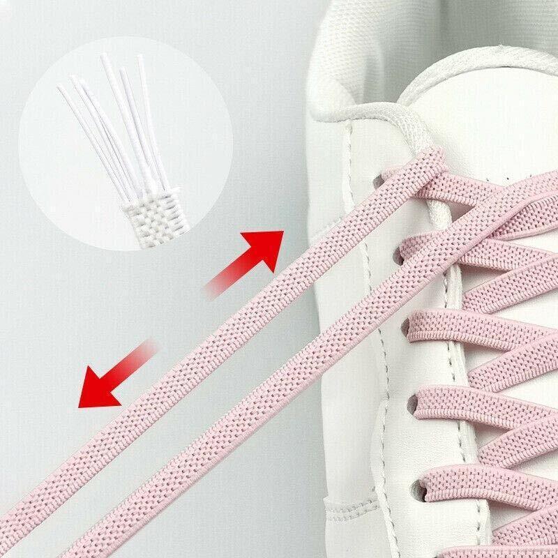 No Tie Locked Elastic Shoelace Shoe Lace Lazy Laces Sports Sneakers - Light Blue V528-CAPSULELACES-LIGHTBLUE-75898