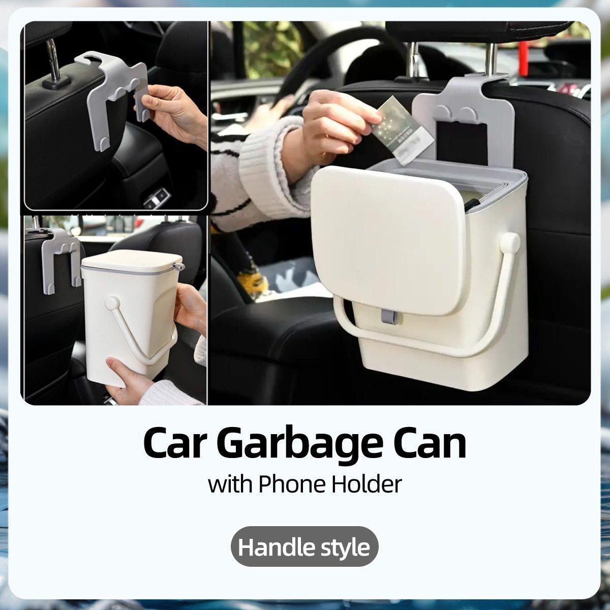 Car Waste Bin Wall Mounted In-Car Garbage Organiser Vehicle Trash Can Holder V528-CAR-5L-828132