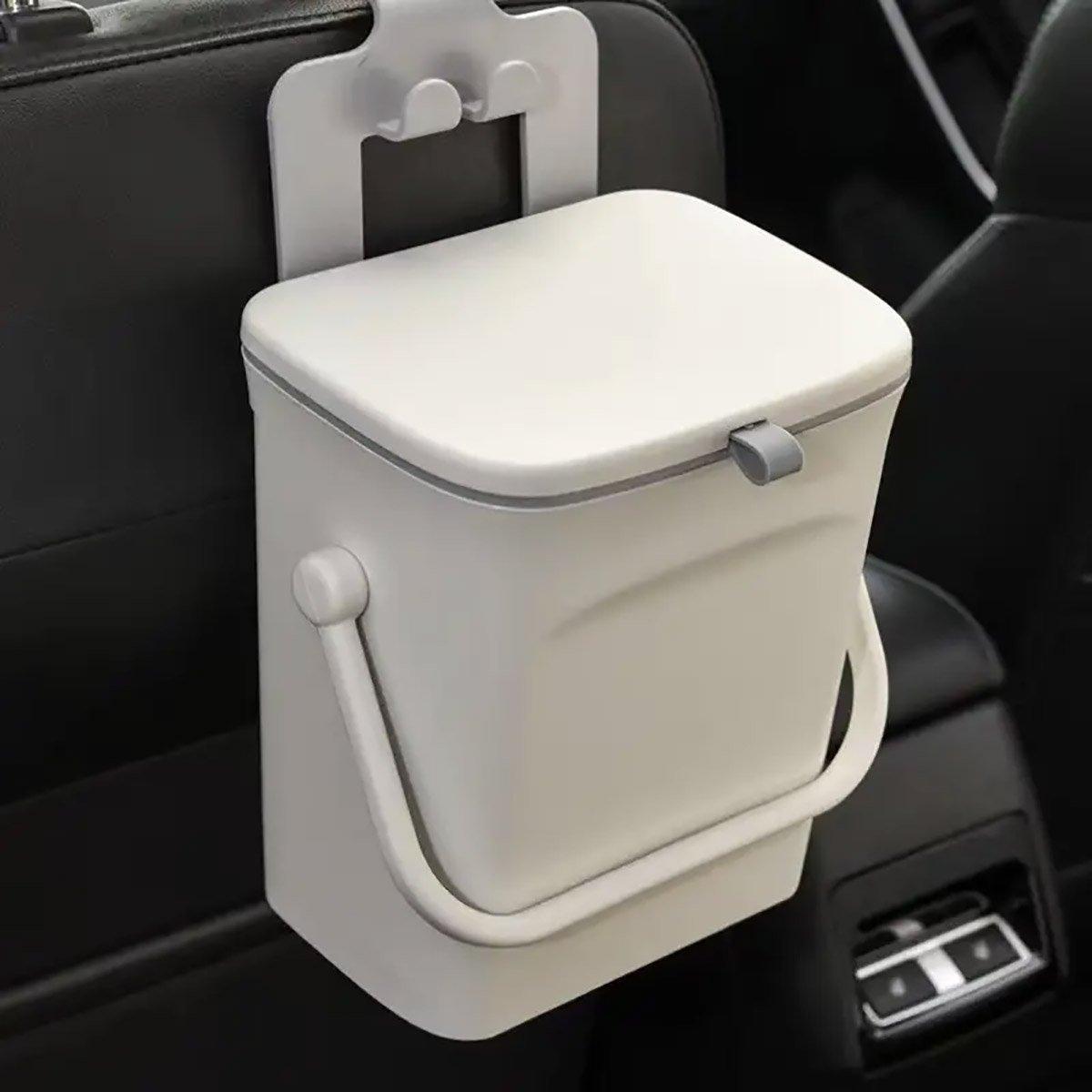 Car Waste Bin Wall Mounted In-Car Garbage Organiser Vehicle Trash Can Holder V528-CAR-5L-828132