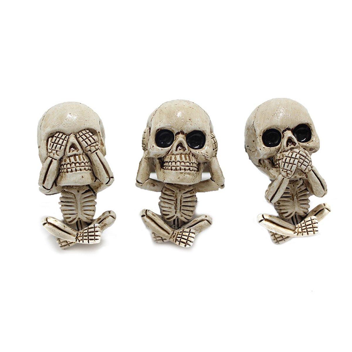 3pcs Ghost Head Car Decoration Accessories Halloween Ornament Vehicle Interior V528-CAR-ACCESSORIES-275145