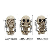 3pcs Ghost Head Car Decoration Accessories Halloween Ornament Vehicle Interior V528-CAR-ACCESSORIES-275145