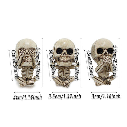 3pcs Ghost Head Car Decoration Accessories Halloween Ornament Vehicle Interior V528-CAR-ACCESSORIES-275145