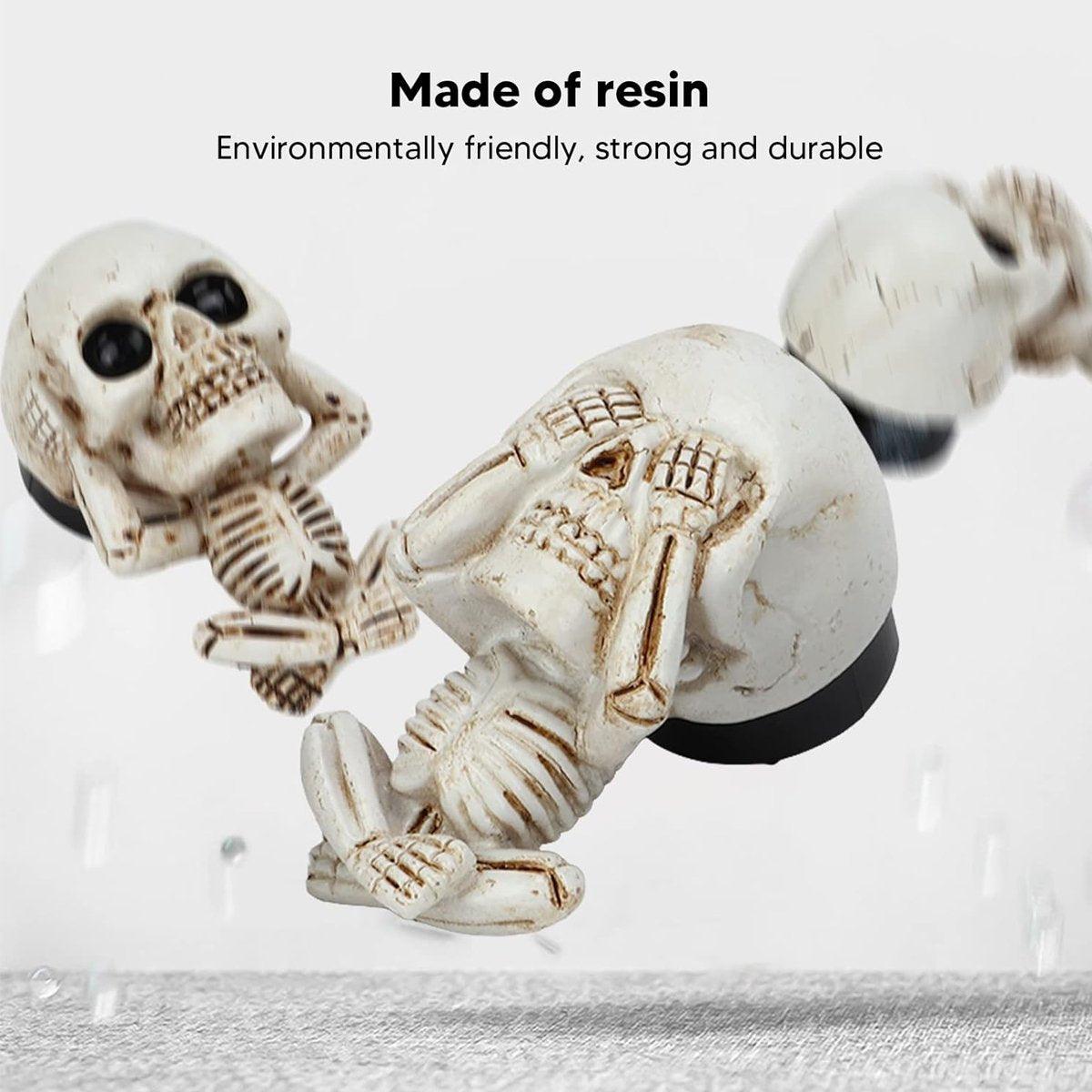 3pcs Ghost Head Car Decoration Accessories Halloween Ornament Vehicle Interior V528-CAR-ACCESSORIES-275145