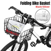 Foldable Bicycle Basket Front and Rear Hanging Storage Rack Bike Accessories - Silver V528-CAR-BASKET-SILVER-355306
