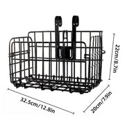 Foldable Bicycle Basket Front and Rear Hanging Storage Rack Bike Accessories - Silver V528-CAR-BASKET-SILVER-355306