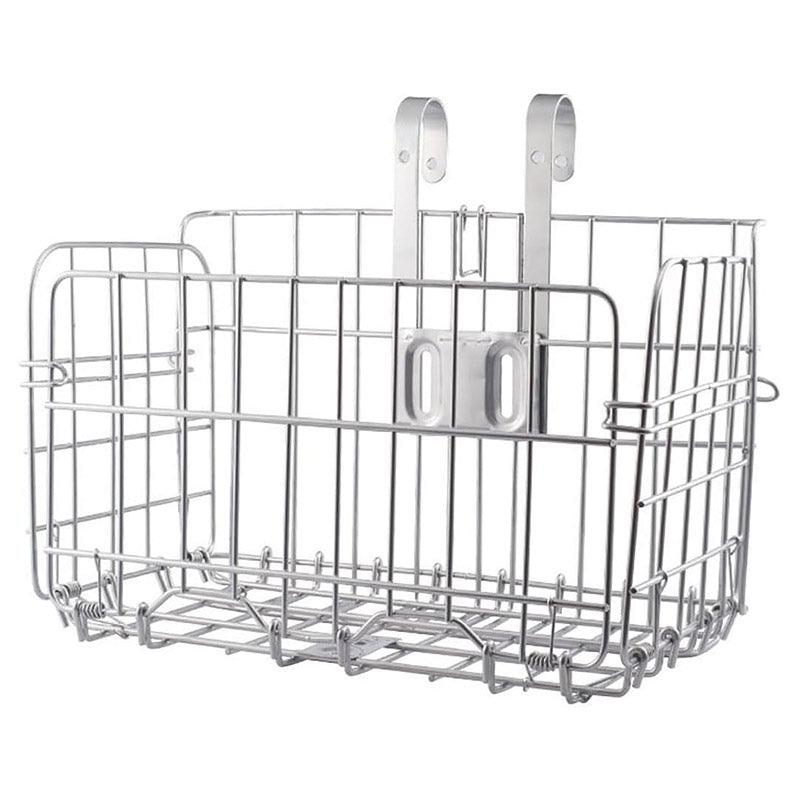 Foldable Bicycle Basket Front and Rear Hanging Storage Rack Bike Accessories - Silver V528-CAR-BASKET-SILVER-355306