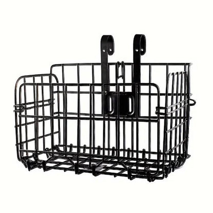 Foldable Bicycle Basket Front and Rear Hanging Storage Rack Bike Accessories - Silver V528-CAR-BASKET-SILVER-355306