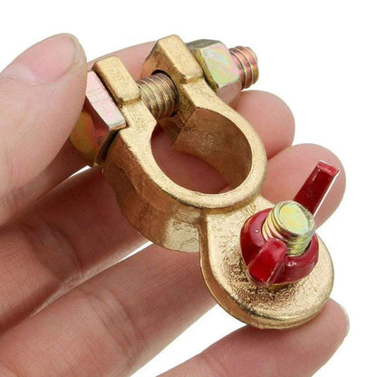 2pcs Car Battery Clamp Connector Heavy Duty Cable Battery Head Terminal Kit V528-CAR-BATTERY-CLAMP-1PAIR-672758