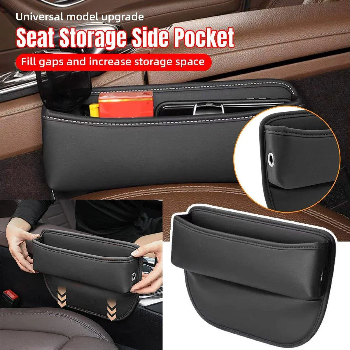 Universal Gap Storage Organizer Box for Vehicle Front Console Side Slot V528-CAR-BLACK-959244