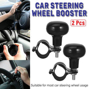 2PCS Car Steering Wheel Booster Auxiliary Ball One Hand Turn Saver Driving Aid V528-CAR-BOOSTER-BLACK-2PCS-776784