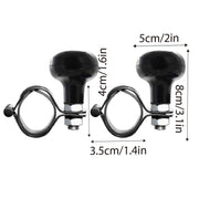 2PCS Car Steering Wheel Booster Auxiliary Ball One Hand Turn Saver Driving Aid V528-CAR-BOOSTER-BLACK-2PCS-776784