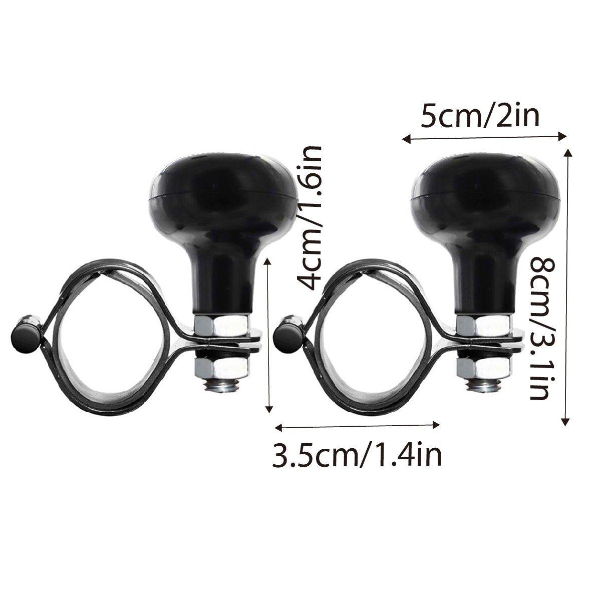 2PCS Car Steering Wheel Booster Auxiliary Ball One Hand Turn Saver Driving Aid V528-CAR-BOOSTER-BLACK-2PCS-776784
