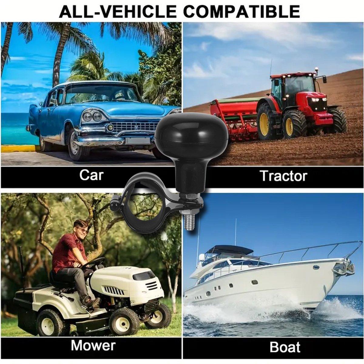 2PCS Car Steering Wheel Booster Auxiliary Ball One Hand Turn Saver Driving Aid V528-CAR-BOOSTER-BLACK-2PCS-776784