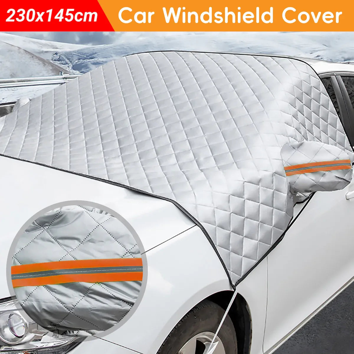Car Windshield Cover SUV Sun Shade Windscreen Frost Snow Ice Sunshade Protector V528-CAR-COVER-123202