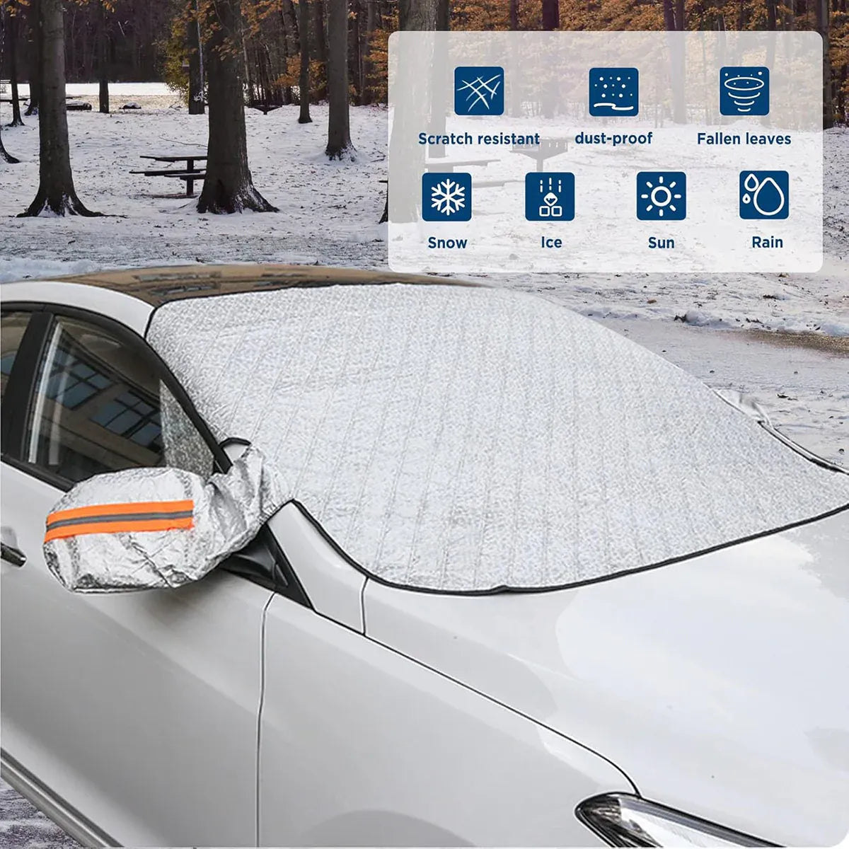 Car Windshield Cover SUV Sun Shade Windscreen Frost Snow Ice Sunshade Protector V528-CAR-COVER-123202