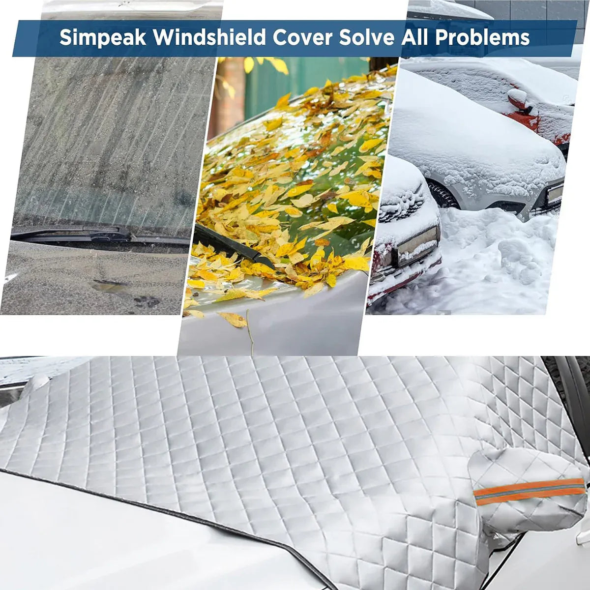Car Windshield Cover SUV Sun Shade Windscreen Frost Snow Ice Sunshade Protector V528-CAR-COVER-123202
