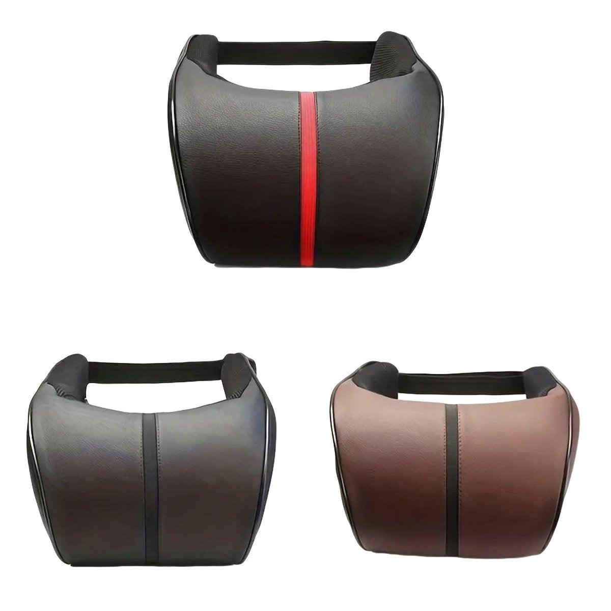 Car Headrest Neck Pillow for Comfortable Travel Support Memory Foam Car Pillow - Red V528-CAR-HEADREST-RED-290027