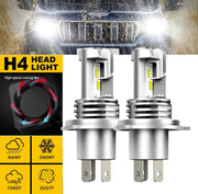 2 Pack H4 LED Headlight Bulbs 6000K White 9600LM High Low Beam Canbus Ready V528-CAR-LIGHTS-2PCS-258800