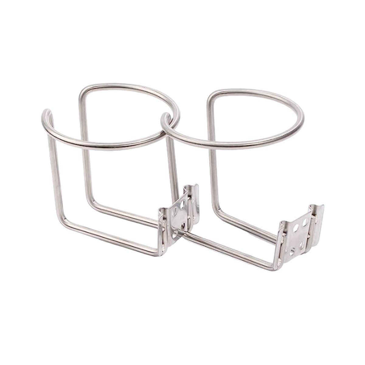 2pcs Car Cup Holder Drink Bottle Holder Universal Vehicle Mug Holder for Travel V528-CAR-MOUNT-2PCS-SILVER-229028