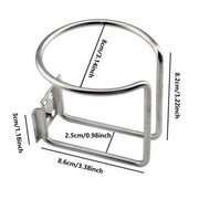 2pcs Car Cup Holder Drink Bottle Holder Universal Vehicle Mug Holder for Travel V528-CAR-MOUNT-2PCS-SILVER-229028