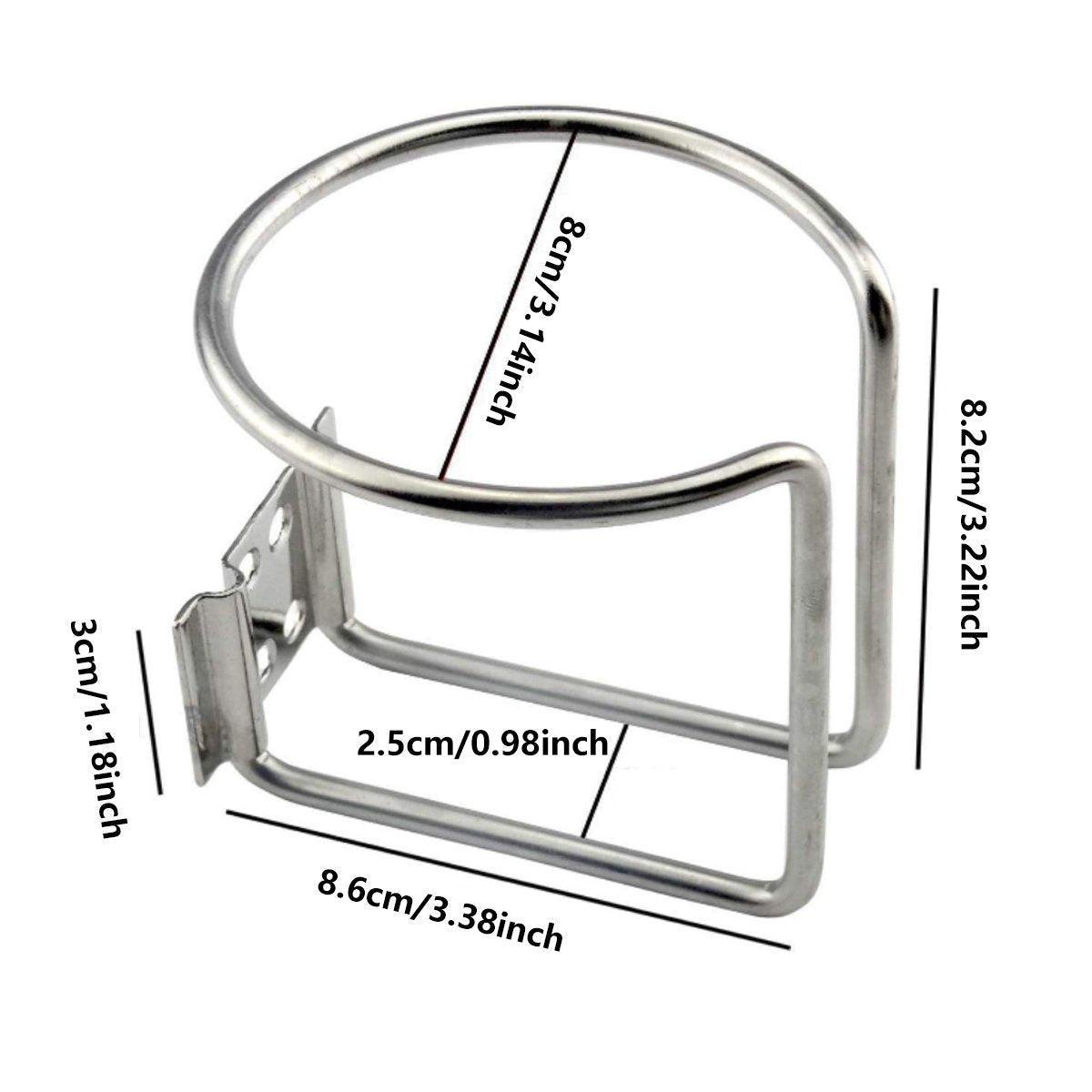 2pcs Car Cup Holder Drink Bottle Holder Universal Vehicle Mug Holder for Travel V528-CAR-MOUNT-2PCS-SILVER-229028