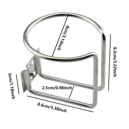 2pcs Car Cup Holder Drink Bottle Holder Universal Vehicle Mug Holder for Travel V528-CAR-MOUNT-2PCS-SILVER-229028
