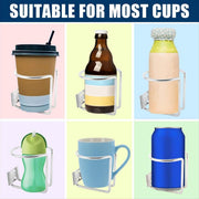 2pcs Car Cup Holder Drink Bottle Holder Universal Vehicle Mug Holder for Travel V528-CAR-MOUNT-2PCS-SILVER-229028