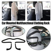 Vehicle Headrest Clothes Hanger PU Leather Suit Rack for Back Seat Storage V528-CAR-SEAT-HANGER-BLACK-521704