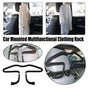 Vehicle Headrest Clothes Hanger PU Leather Suit Rack for Back Seat Storage V528-CAR-SEAT-HANGER-BLACK-521704