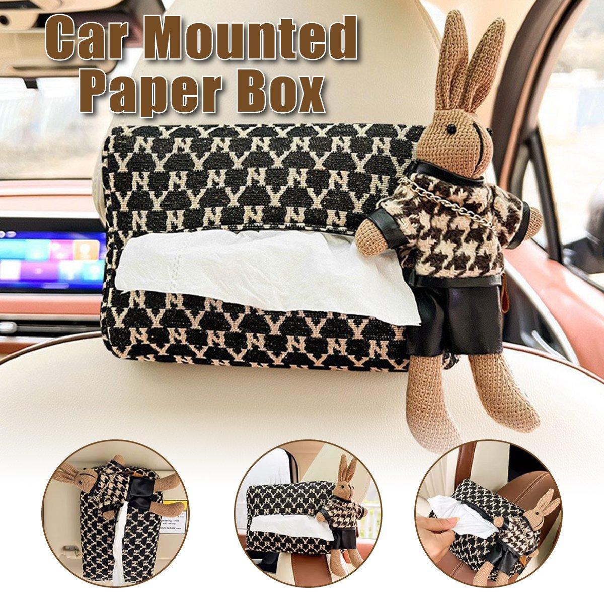 Car Tissue Box Cute Fabric Hanging Box for Car and Living Room Tissue Organizer V528-CAR-TISSUE-214623