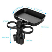 Car Tray Table for Drinks Mug Holder Space Saver Small Dining Table Travel Use V528-CAR-TRAY-B05-498612