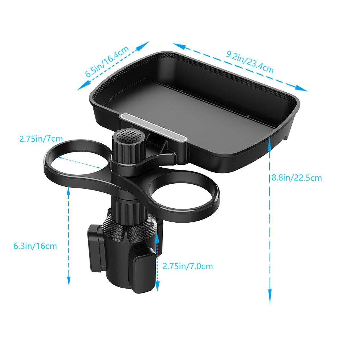 Car Tray Table for Drinks Mug Holder Space Saver Small Dining Table Travel Use V528-CAR-TRAY-B05-498612