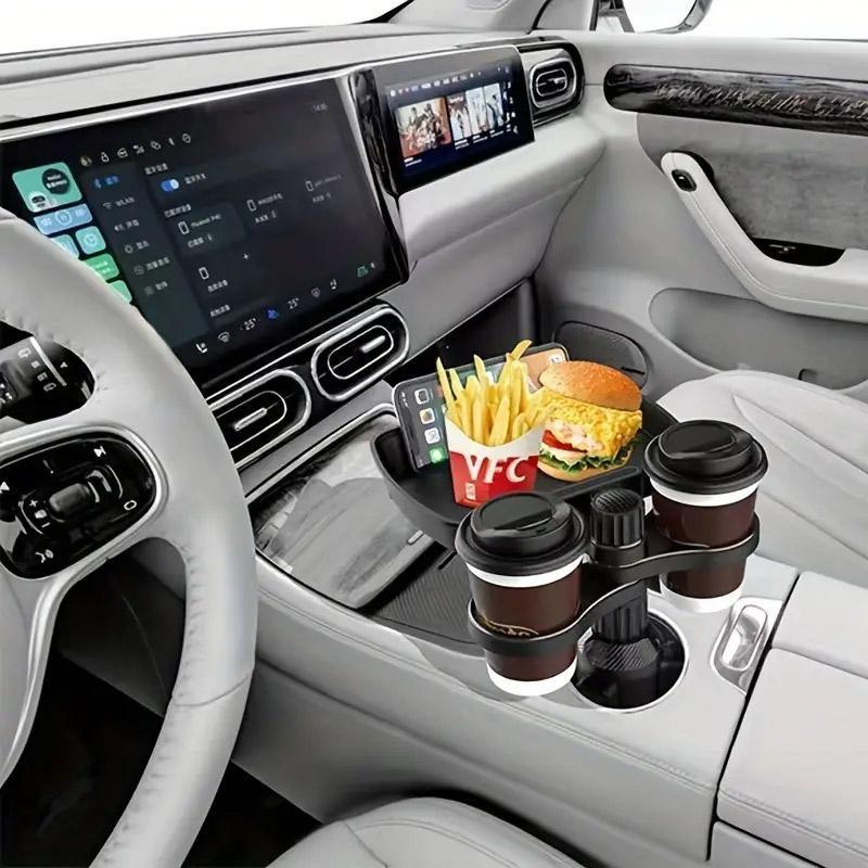 Car Tray Table for Drinks Mug Holder Space Saver Small Dining Table Travel Use V528-CAR-TRAY-B05-498612