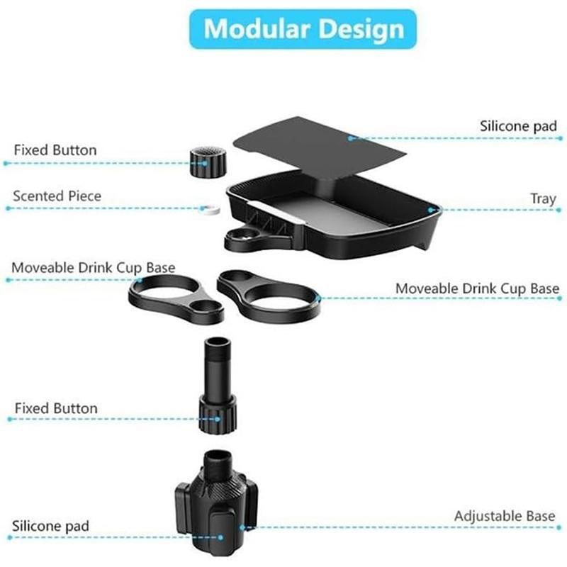 Car Tray Table for Drinks Mug Holder Space Saver Small Dining Table Travel Use V528-CAR-TRAY-B05-498612