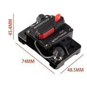 Waterproof Car Circuit Breaker Fuse Reset 30-300A AMP 12V-48V DC Car Boat IP67 - 100A V528-CARCIRCUITBREAKER-100A-787647