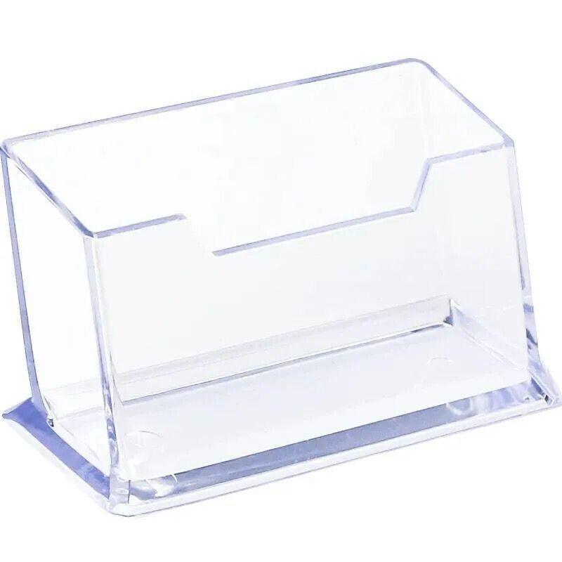 10 X Clear PMMA Business Card Holders for Desktop Display - 10PCS V528-CARDCASE-10PCS-30424