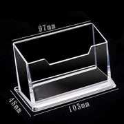10 X Clear PMMA Business Card Holders for Desktop Display - 10PCS V528-CARDCASE-10PCS-30424