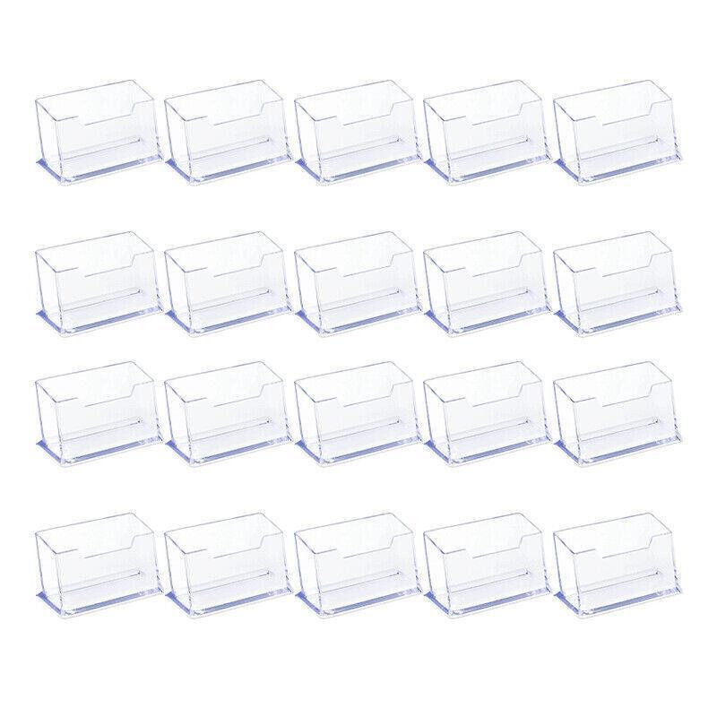 10 X Clear PMMA Business Card Holders for Desktop Display - 10PCS V528-CARDCASE-10PCS-30424