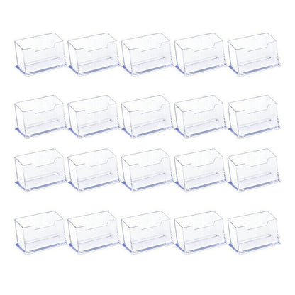 10 X Clear PMMA Business Card Holders for Desktop Display - 10PCS V528-CARDCASE-10PCS-30424